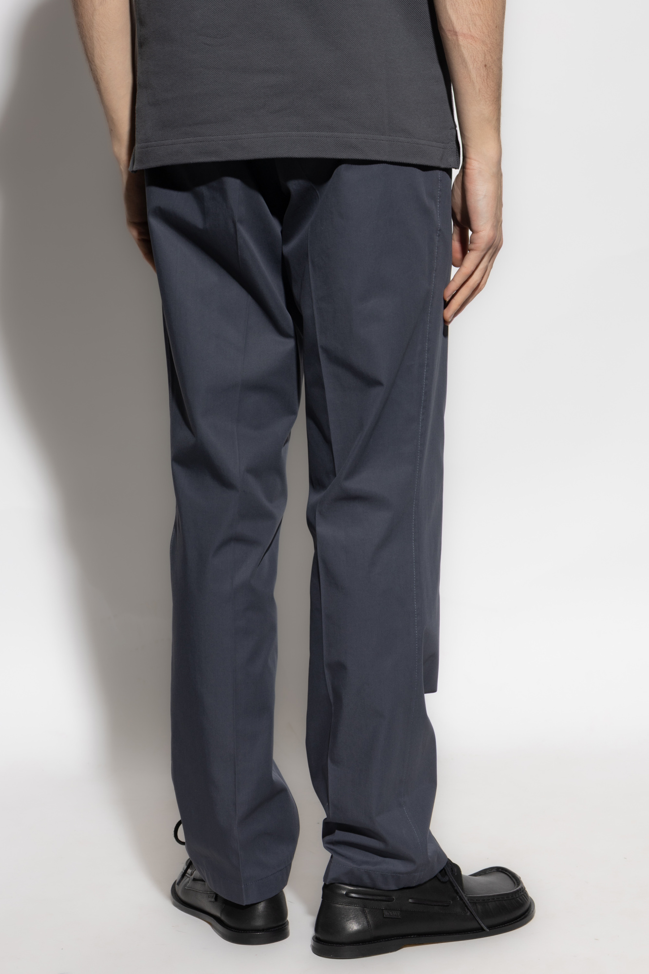 パンツ Burberry FW25 Embroidered poplin pant (8111874 A7028) Burberry Check Silk Drawstring Pants | Saks Fifth Avenue